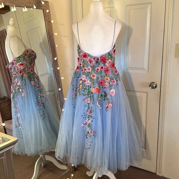 MAC DUGGAL
Strapless Embroidered Tulle Midi Dress Anthropologie - Picture 13 of 17